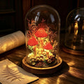 LED Mushroom Lamp, 6.3-Inch Height, 3.94-Inch Diameter, Matte Lampshade, 2200K Warm White, Black Switch, Home Decor Night Light
