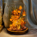 Mushroom Lamp LED Night Light Handmade Crystal Dome Light for Home Decor Battery or USB Powered